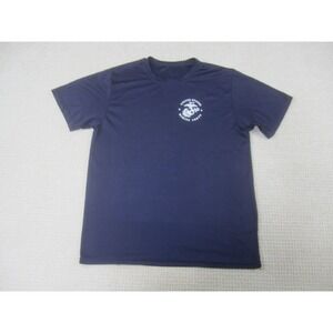 Marine Corps Shirt Mens‎ Large Blue United States Short Sleeve Graphic Print